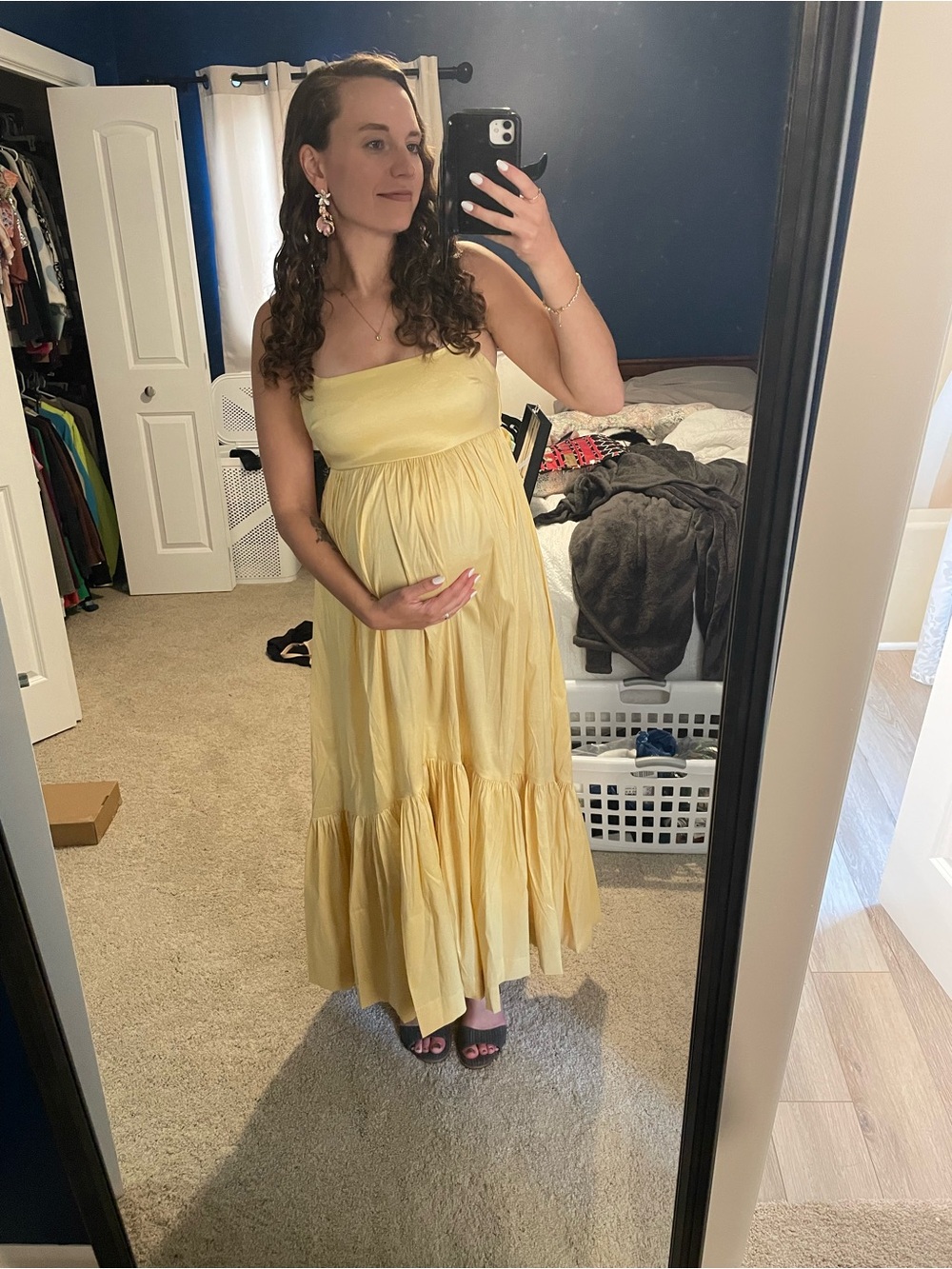 Abercrombie & Fitch Bow Back Taffeta Maxi Dress, Perfect Condition - Picture 7 of 7